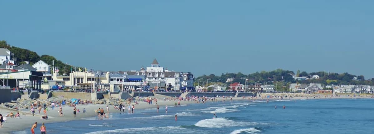 View of Nantasket Beach in Hull