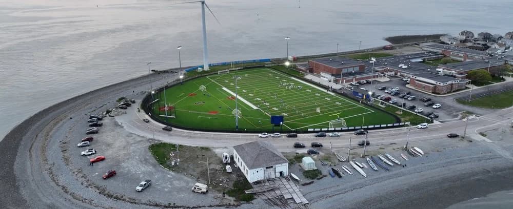 Hull athletic field near the high school