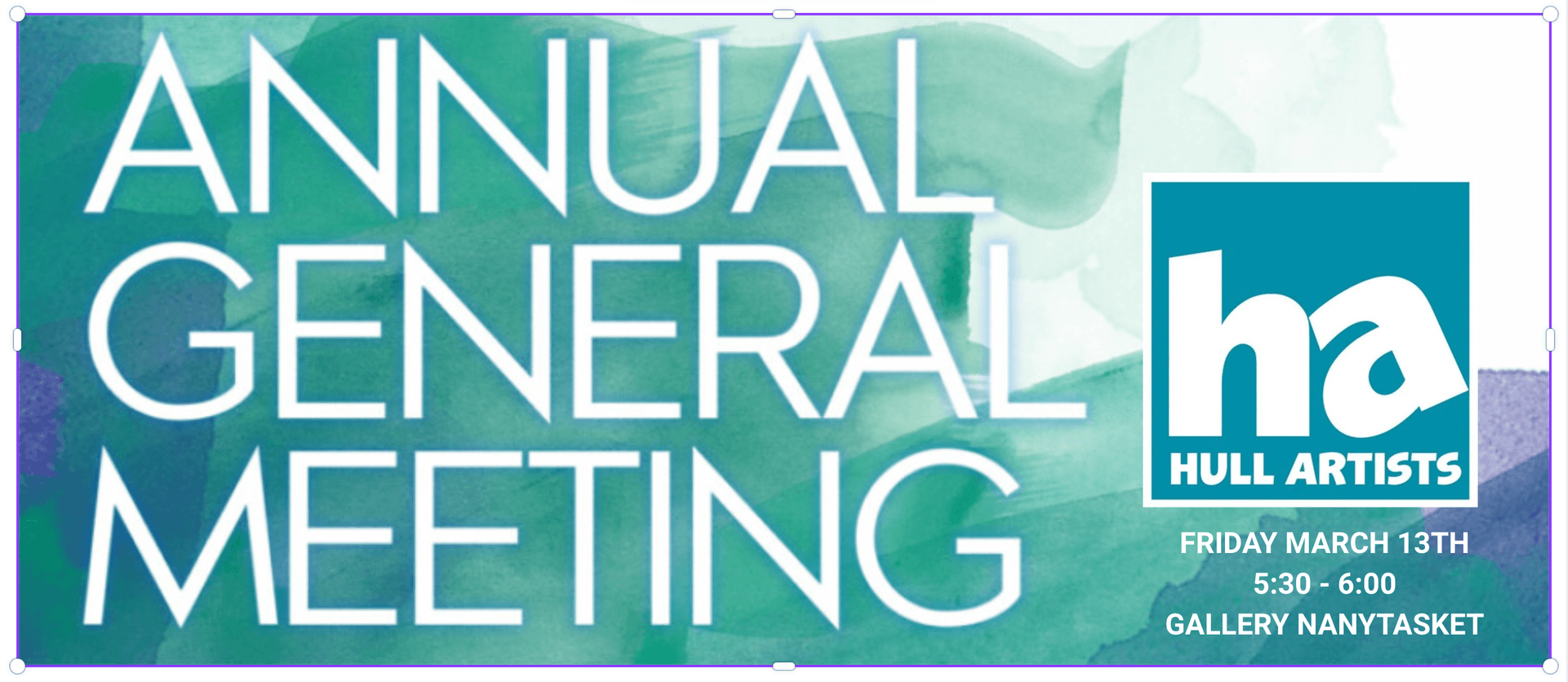 Hull Artists Annual Meeting