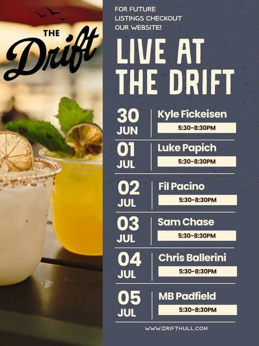 MB Padfield – Live music