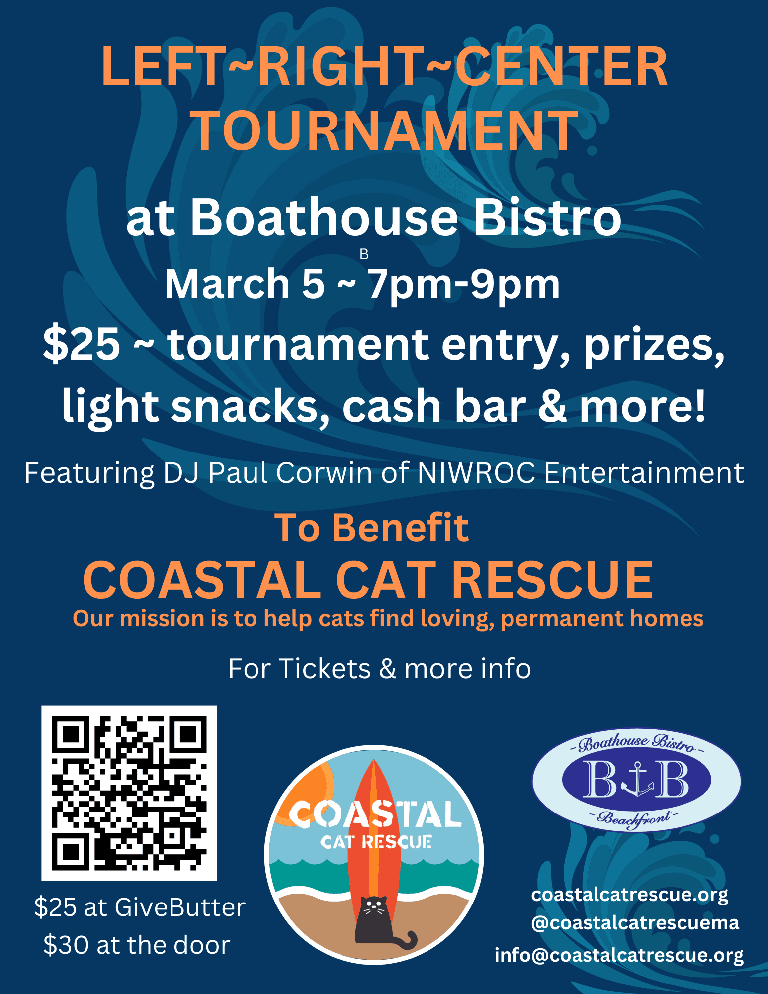SAVE THE DATE: Left Right Center Tournament (March 5th)