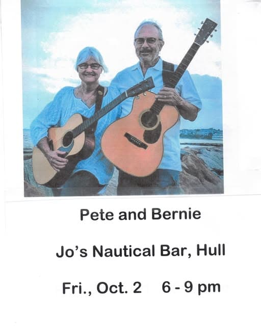 Live music at Jo’s with Pete & Bernie